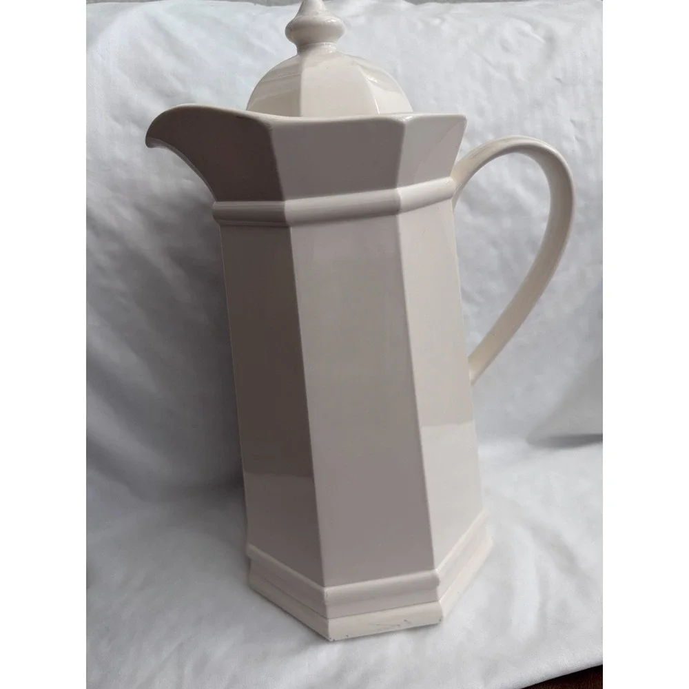 PFALTZGRAFF Heritage White 1L Plastic Cup Coffee Pot Beverage Server AK Das & Co